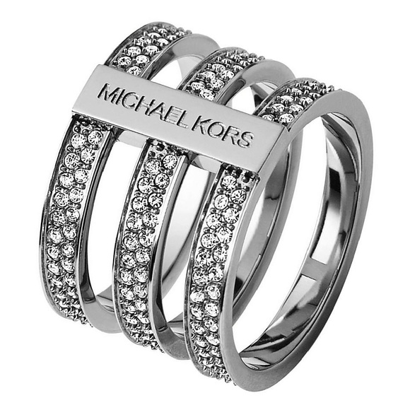 michael kors barrel ring silver